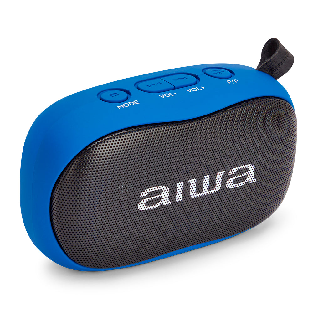 Aiwa BS-110BL Hordozható Bluetooth hangszóró kék színben