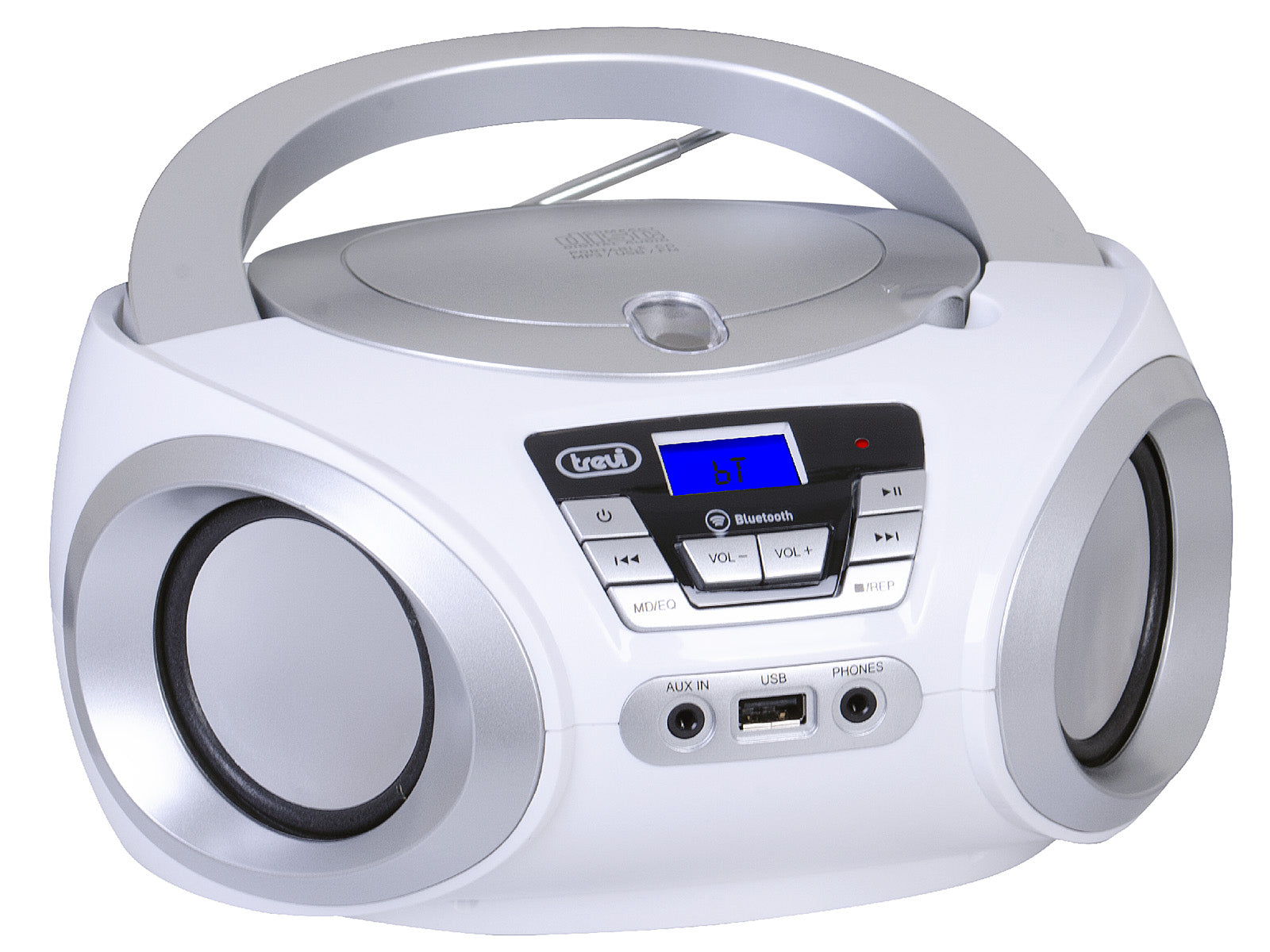 Trevi CMP 544 BT Hordozható Boombox, Bluetooth-tal, FM rádióval, USB és AUX bemenettel