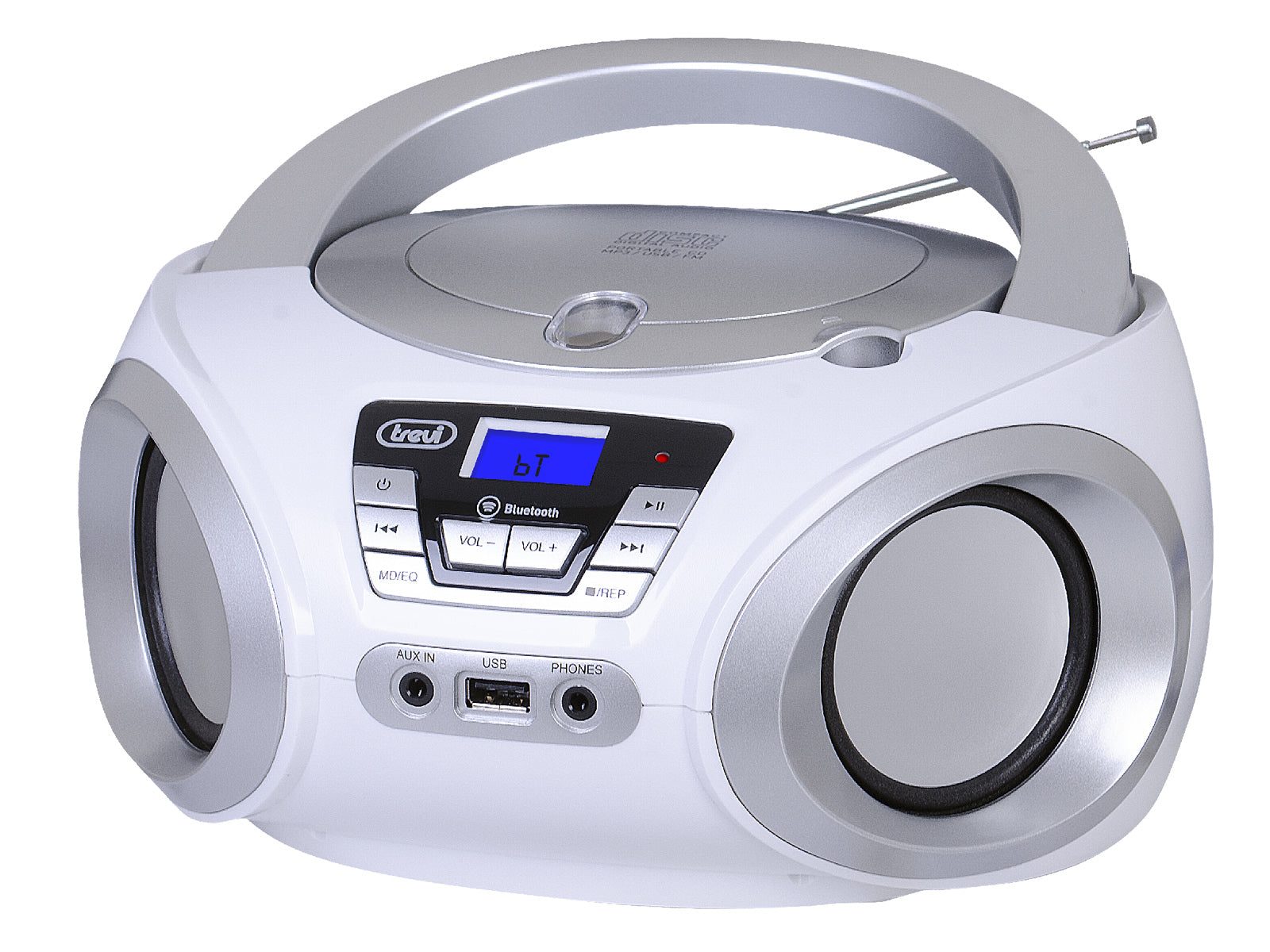 Trevi CMP 544 BT Hordozható Boombox, Bluetooth-tal, FM rádióval, USB és AUX bemenettel