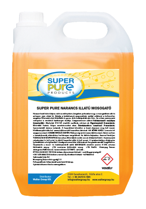 Kézi mosogatószer narancs illattal 5L - Super Pure Wash