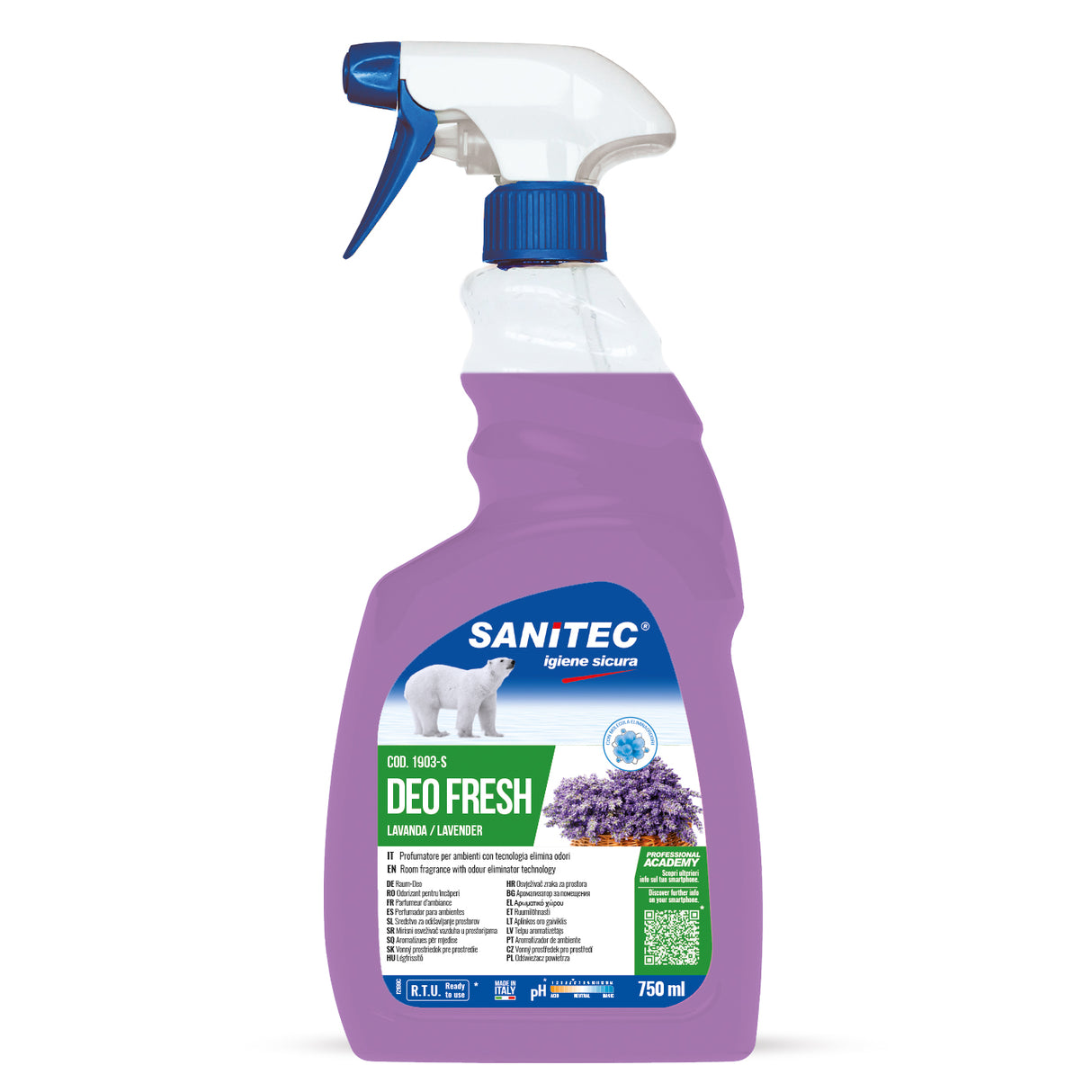 Textil és légfrissítő levendula illattal 750 ml - Sanitec Deo Fresh Lavender 1903-S