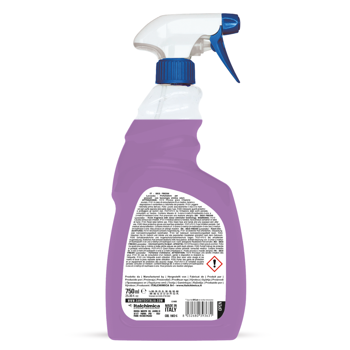 Textil és légfrissítő levendula illattal 750 ml - Sanitec Deo Fresh Lavender 1903-S