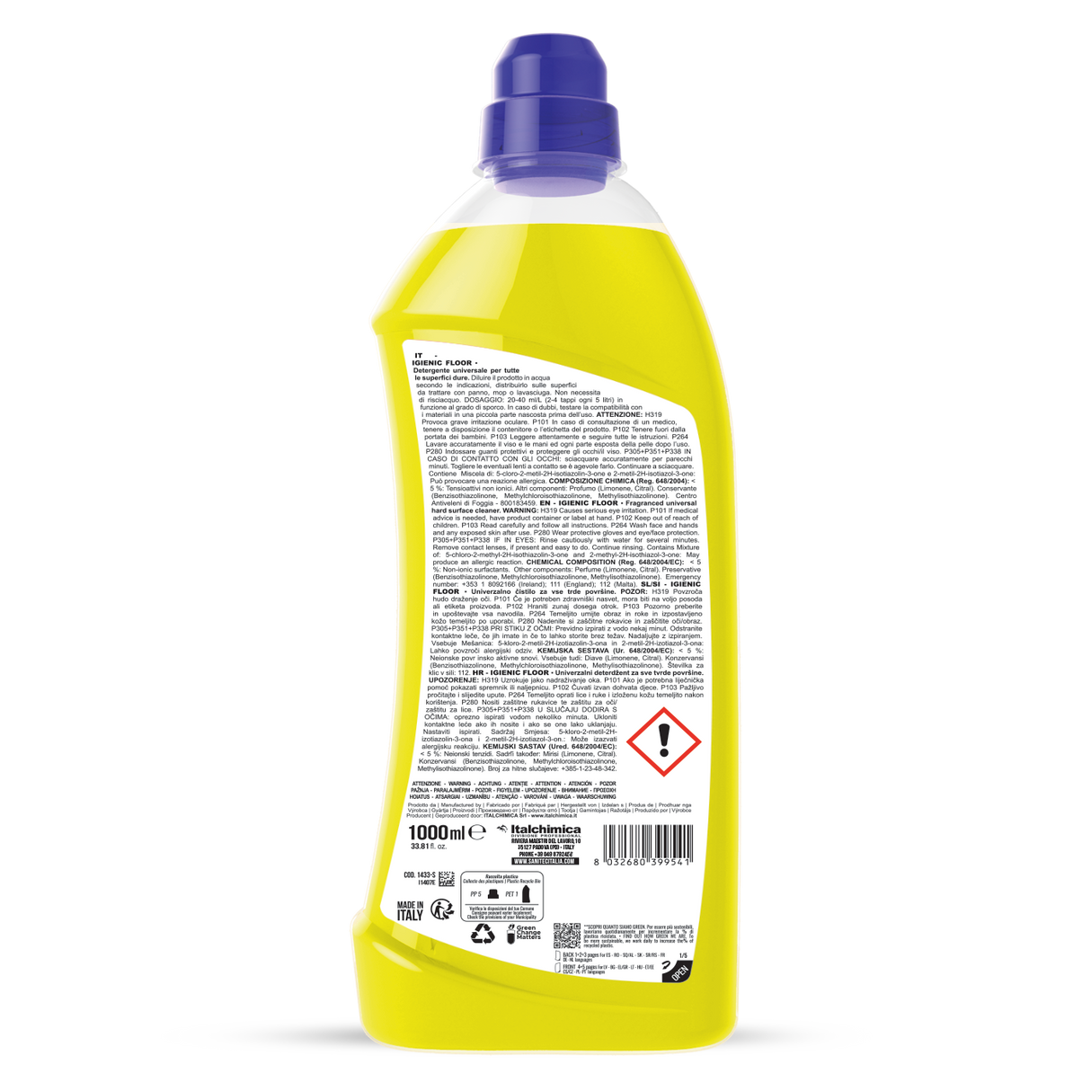 Padozattisztító narancsvirág illattal 1000 ml - Sanitec Igienic Floor Orange Blossom 1433-S