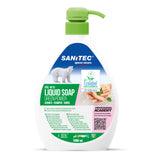 Illatosított folyékony szappan testre, hajra és kézre pumpás adagolóval 1000 ml - Sanitec Liquid Soap Green Power 4015