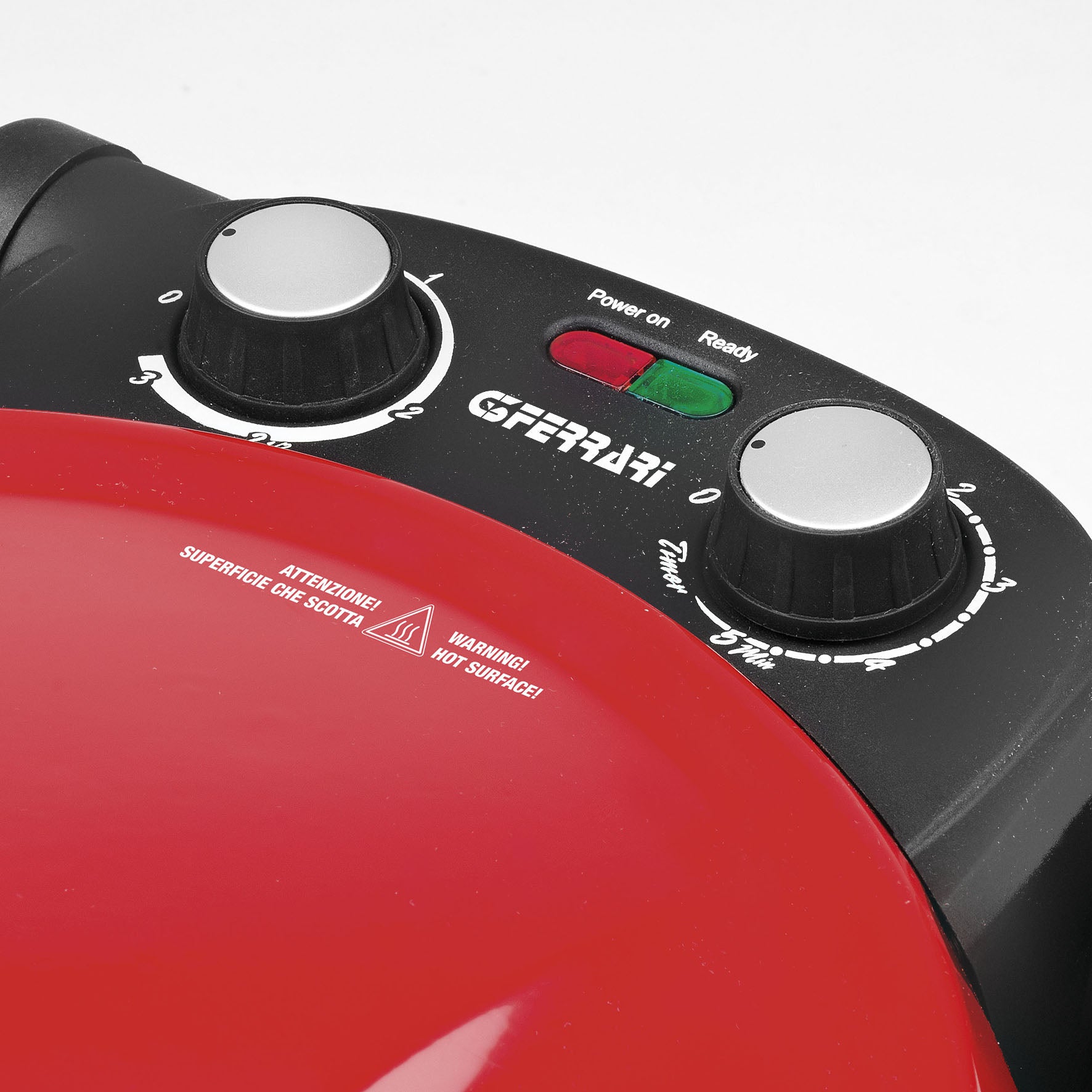 G3 Ferrari G10032 EVO PIZZERIA SNACK NAPOLETANA elektromos pizzasütő fekete/piros színben