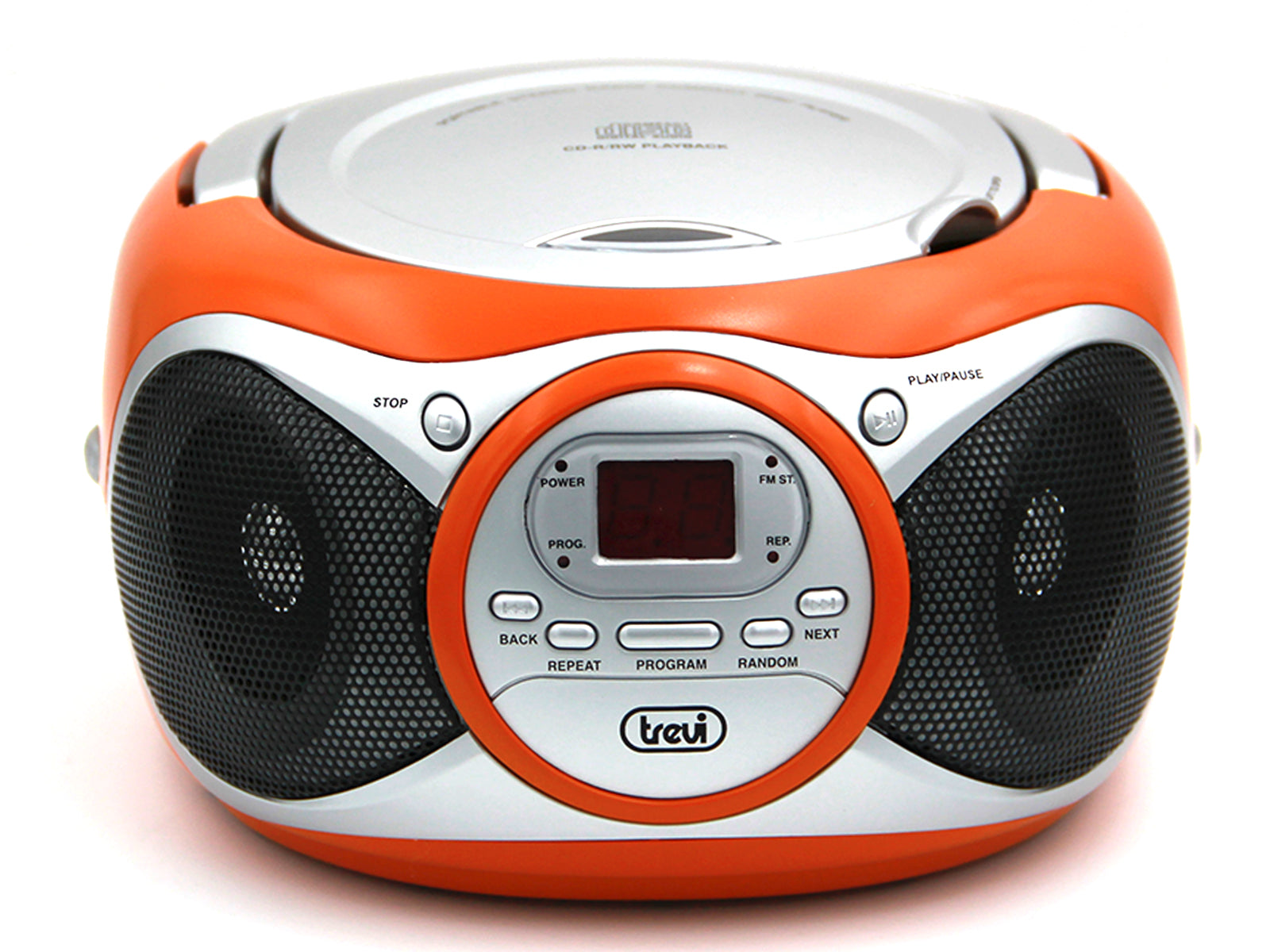 Trevi CD 512 Orange Hordozható rádió és CD lejátszó Fekete színben